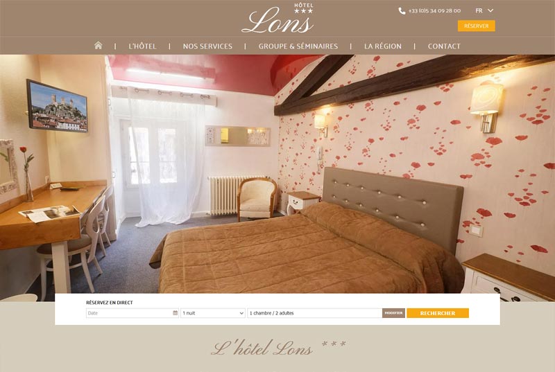 Web site for a hotel ***